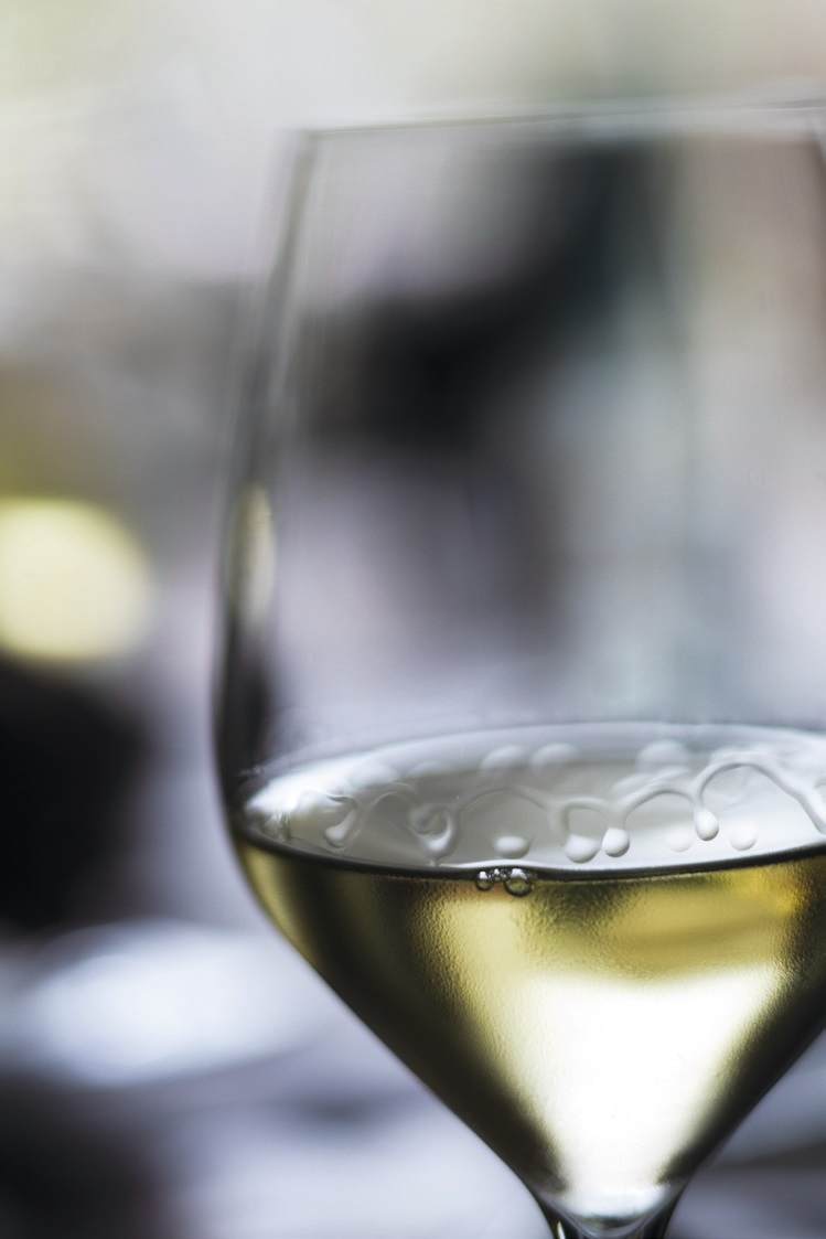 Bicchiere con Vino Bianco